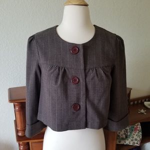 Vintage Cropped Blazer Jacket